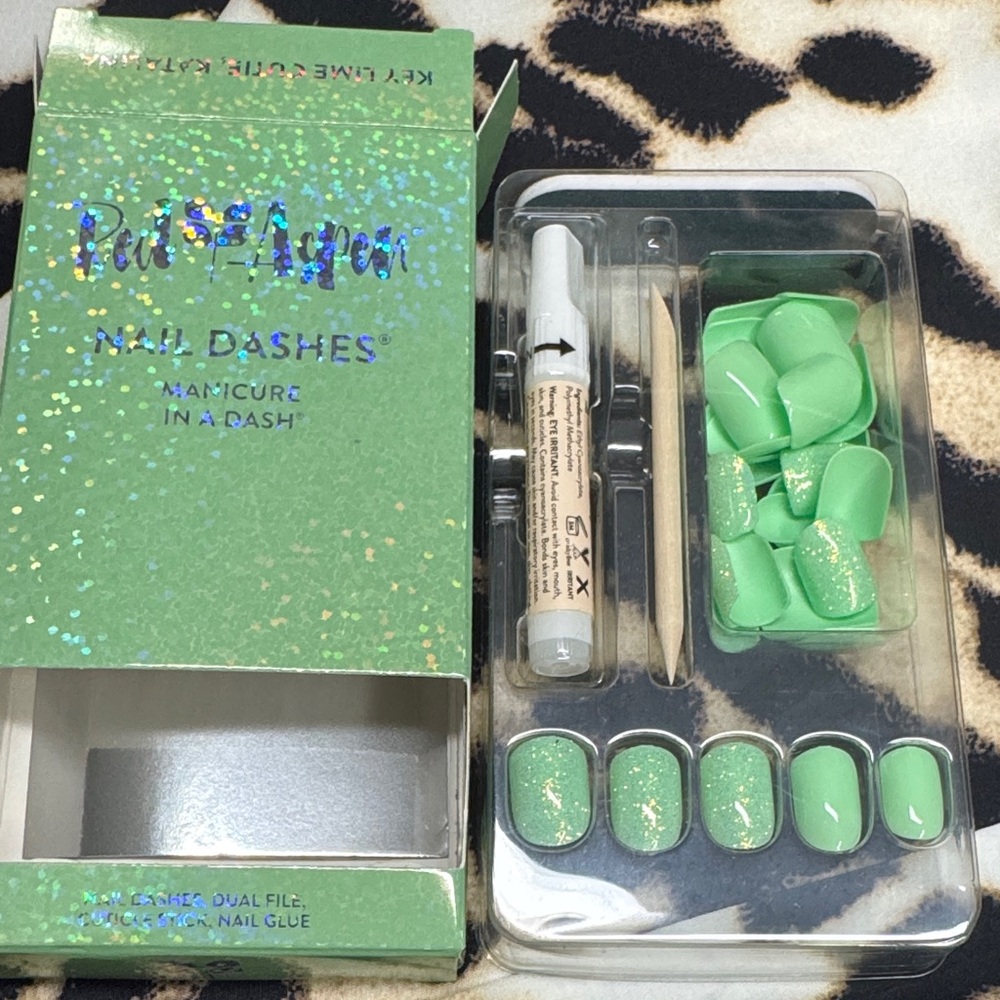 Red Aspen Nail Dashes in “Key Lime Cutie, Katalina” - Picture 2 of 4